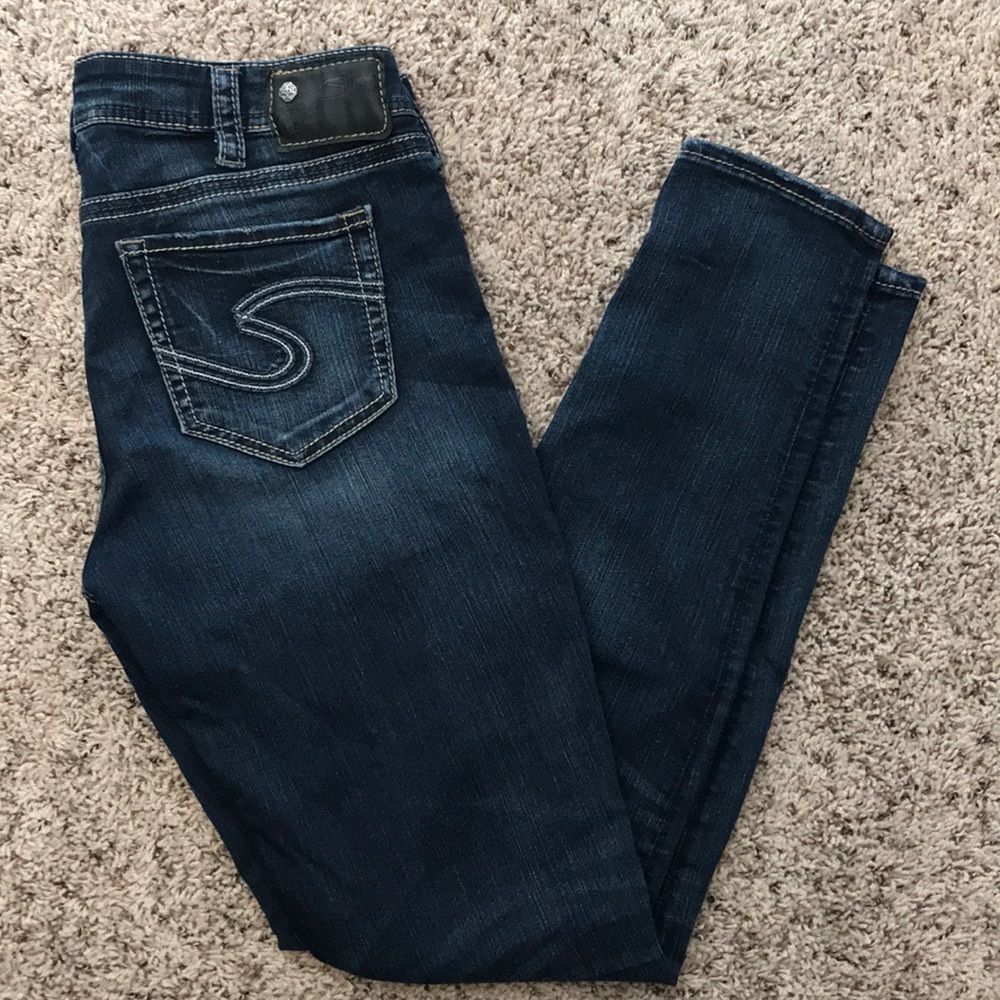 NWOT Silver Midrise Super Skinny Jeans